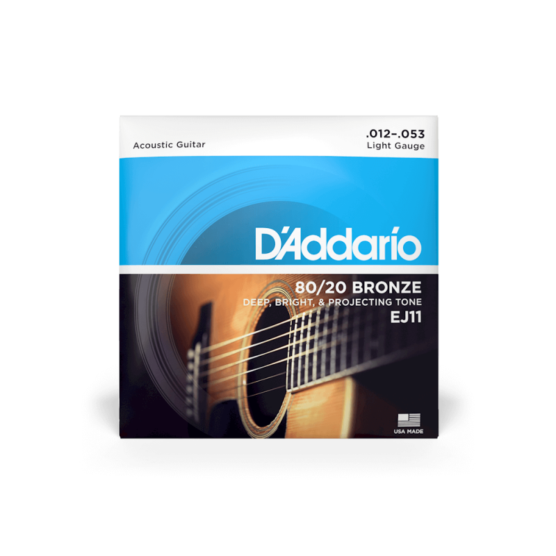 Набор струн D'ADDARIO EJ11 80/20 BRONZE REGULAR LIGHT (12-53)